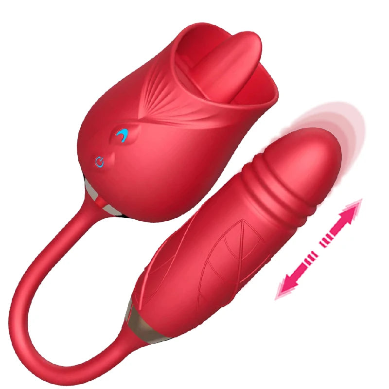 Rose G-spot Vibrator 10 Speed Clitoral Sucking Stimulation