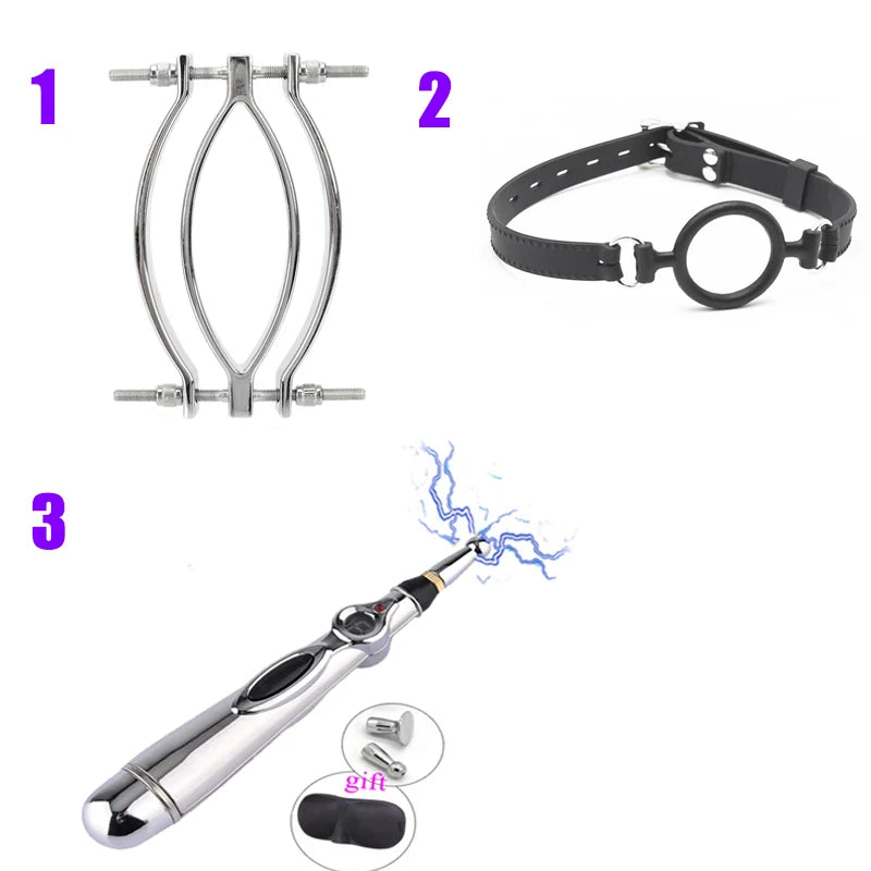 Electric Shock  Clit Stimulator Set Restraint