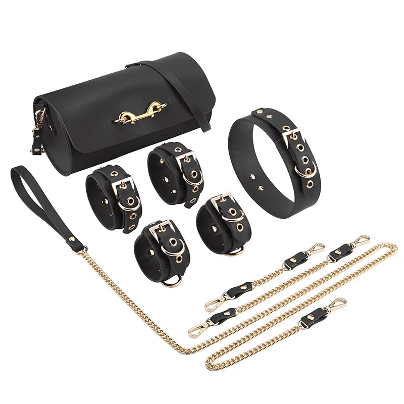 Bdsm Bondage Set Restraints Collars Ankle Cuff Handcuffs