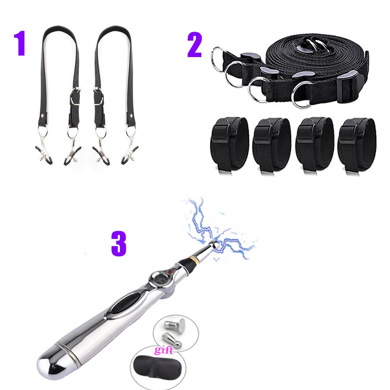 Electric Shock  Clit Stimulator Set Restraint