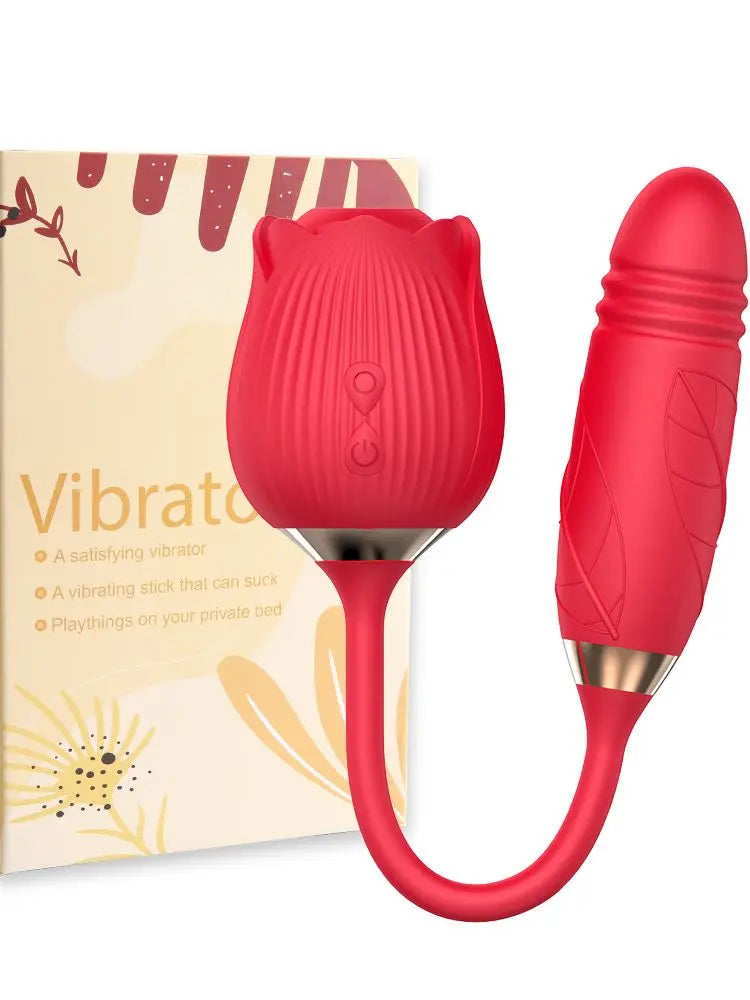 Rose G-spot Vibrator 10 Speed Clitoral Sucking Stimulation