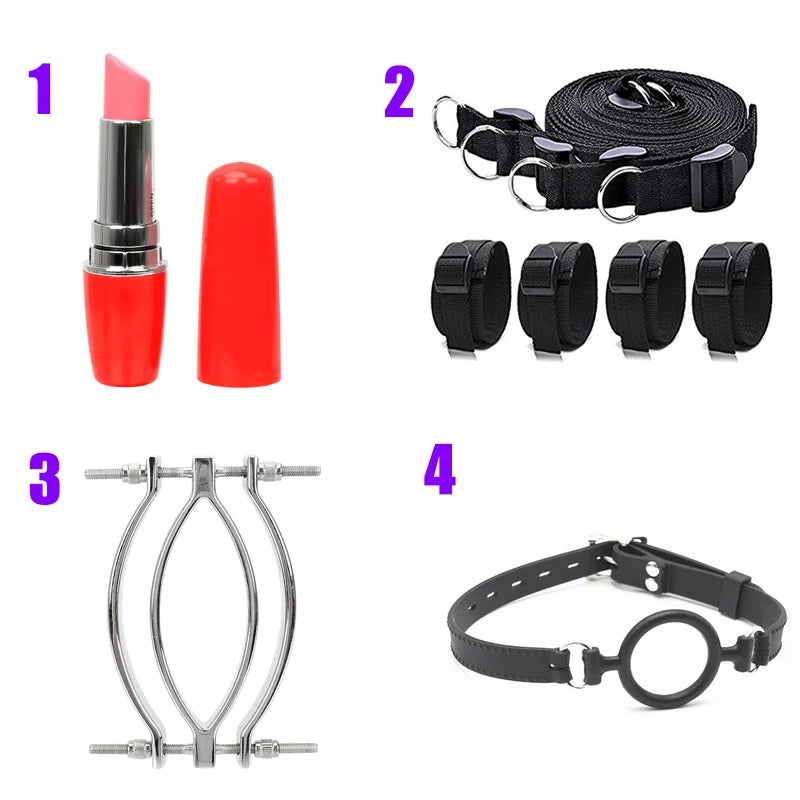 Electric Shock  Clit Stimulator Set Restraint