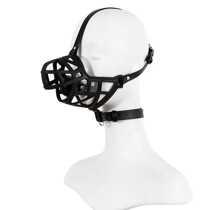 Leather Bdsm Mask Soft Silicone