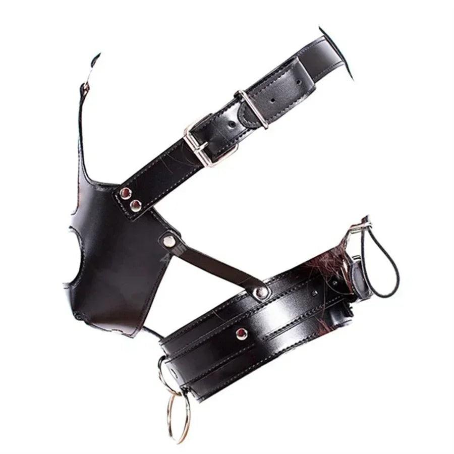 BDSM Bondage Headgear Mask Hood Restraint