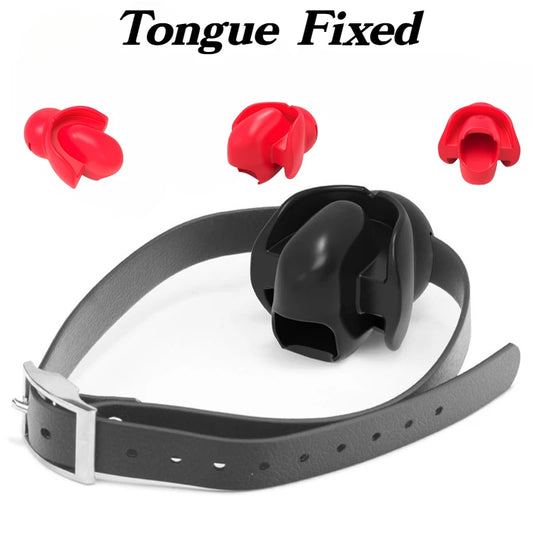 BDSM Tongue Fixed Mouth Gag