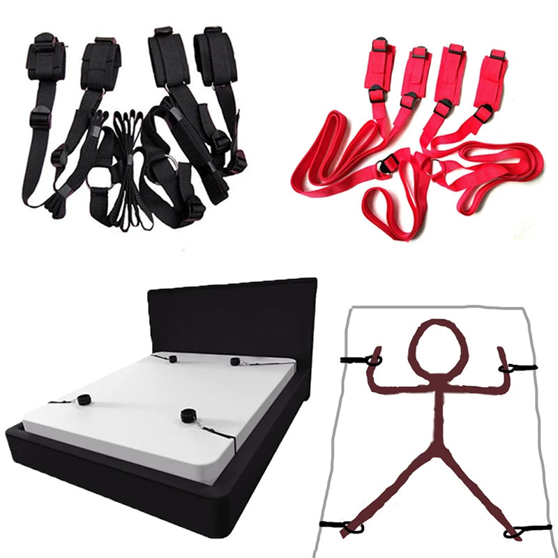 Binding Bondage Hand And Foot Cuffs Conditioning Sex  Split Leg Straps