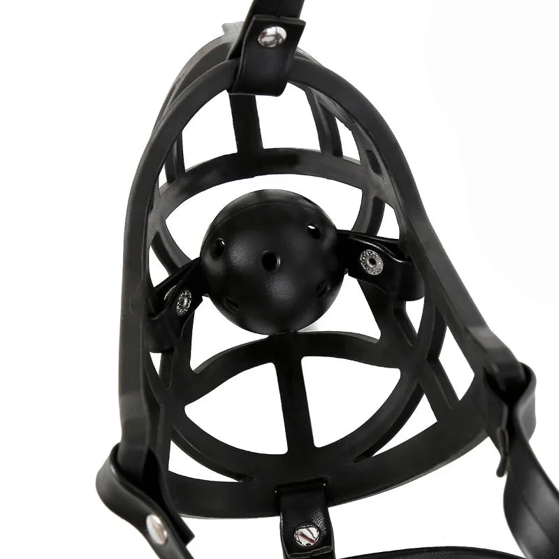 Leather Bdsm Mask Soft Silicone