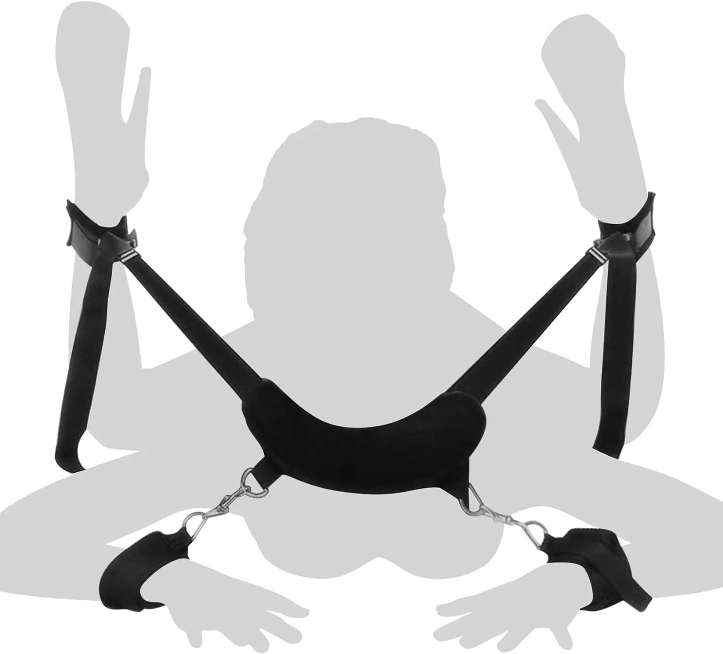 Slave Collar Handcuffs & Ankle Cuffs Restraints Mouth Gag