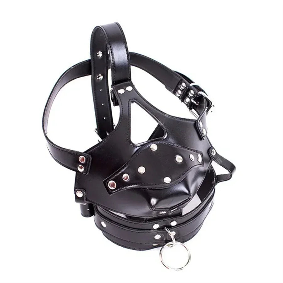 BDSM Bondage Headgear Mask Hood Restraint