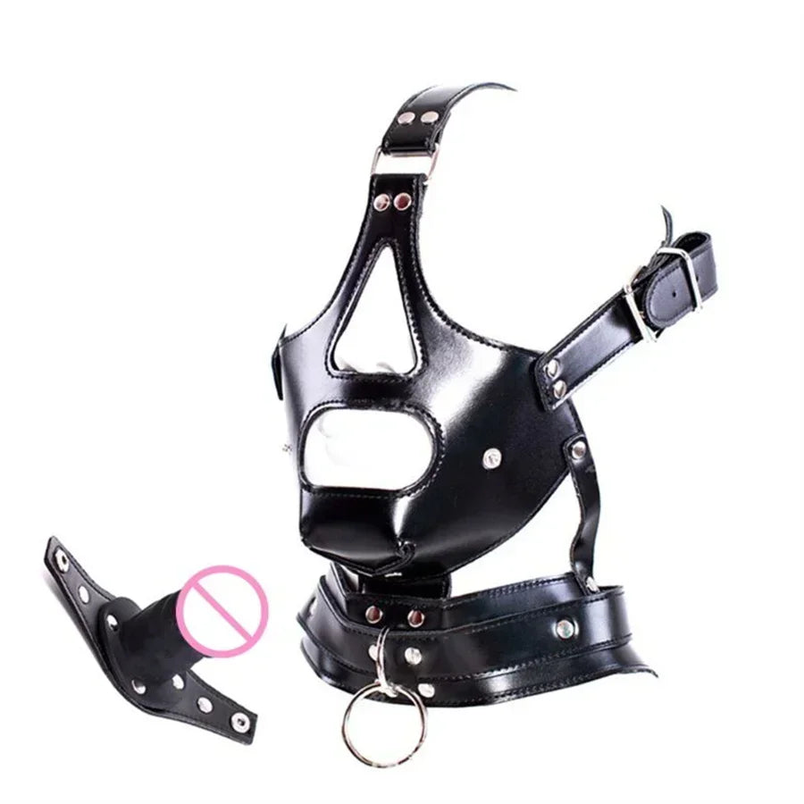 BDSM Bondage Headgear Mask Hood Restraint