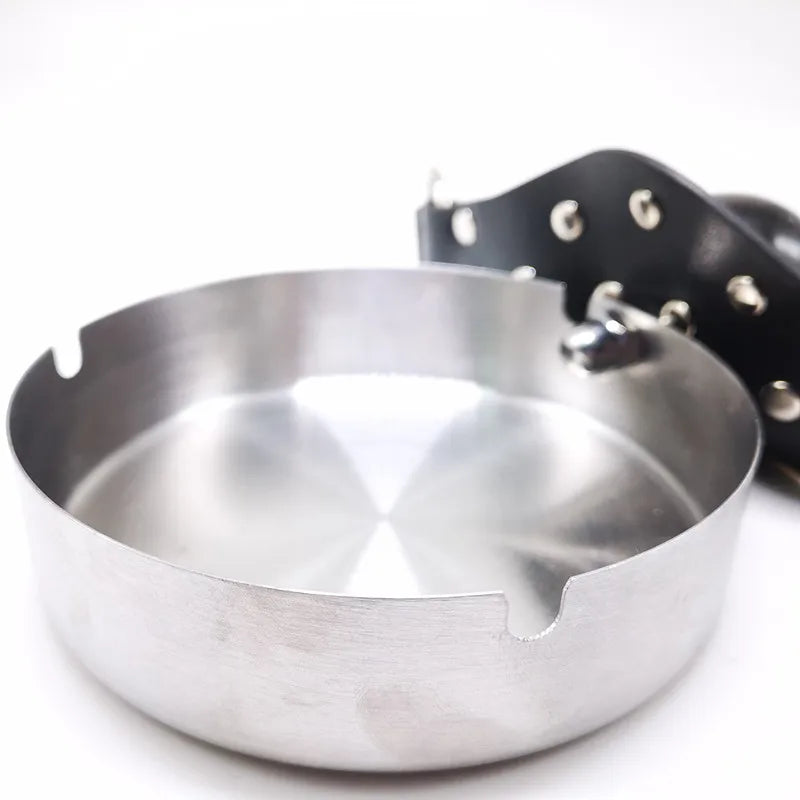 BDSM Slave Dog Basin Ashtray + Asphyxia Gag Bondage Restraints