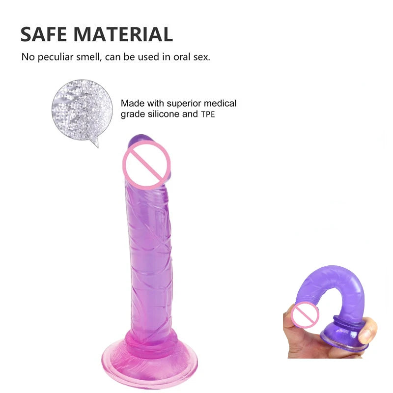 Jelly Dildo Realistic Fake Dick