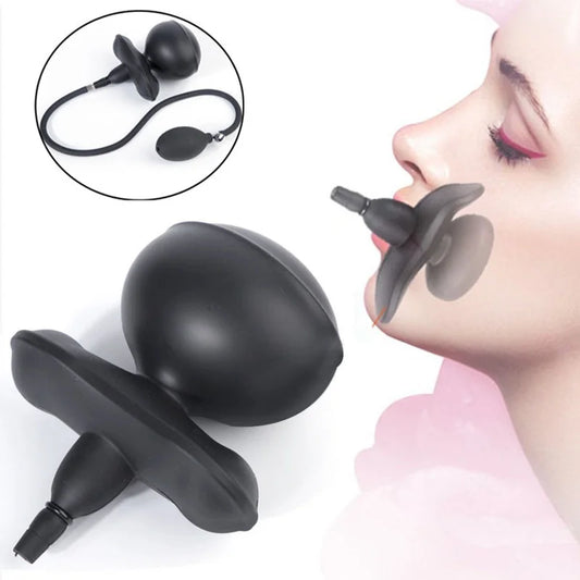 Huge Inflatable Silicone Mouth Gag Restraint