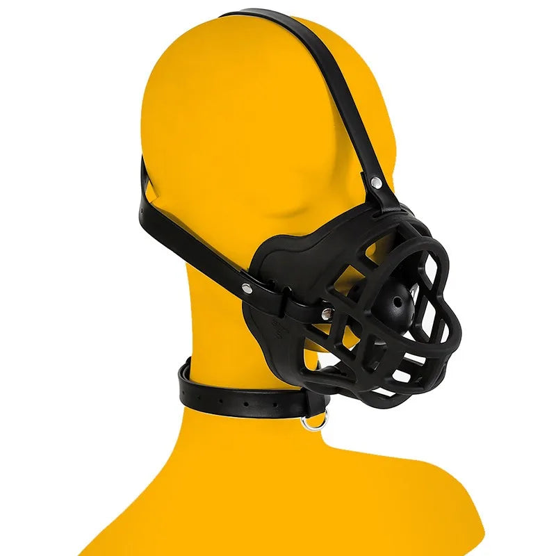 Leather Bdsm Mask Soft Silicone