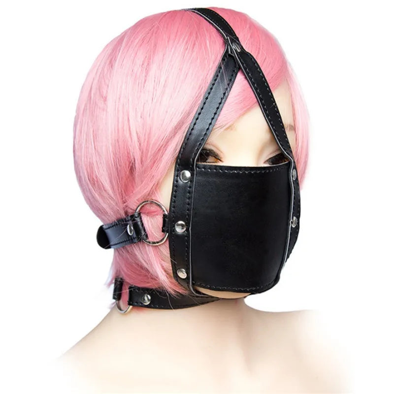 BDSM Genuine Leather Head Mask